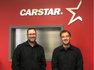 Clinton Chomlak, CARSTAR St. Paul Manager (left), Bernard Michaud, CARSTAR St. Paul Owner (right)