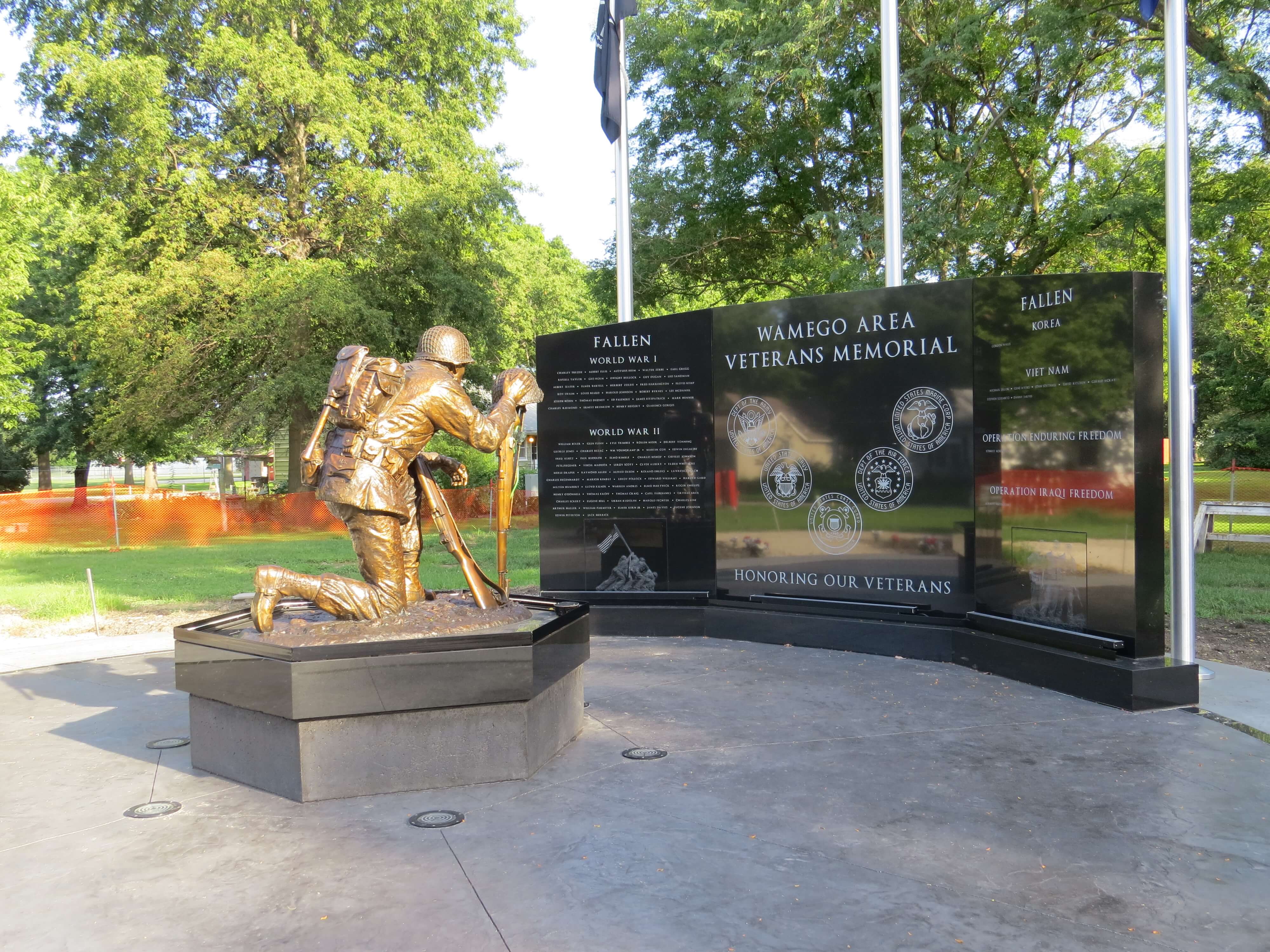 Photo of the Veterans Memorial